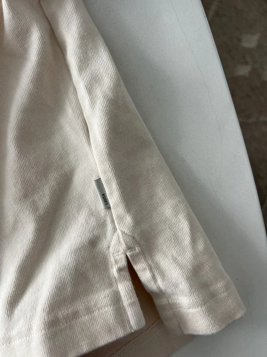 Vuori Short Sleeve Mackenzie Top - Natural Cream Size Small Oversized $88 - Picture 6 of 8